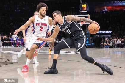 小波特19分坎宁安21+15 篮网不敌活塞